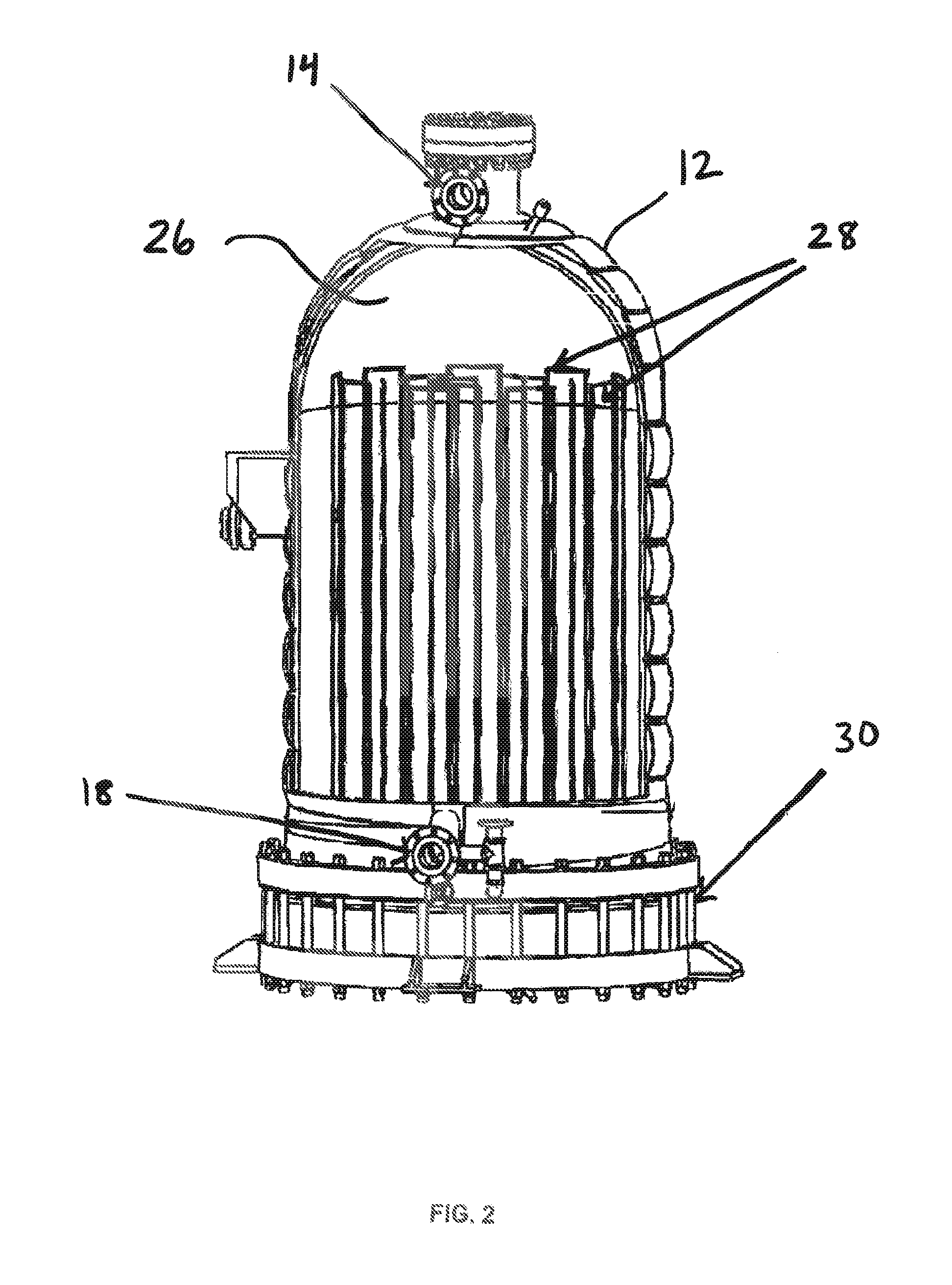 Gold-coated polysilicon reactor system and method