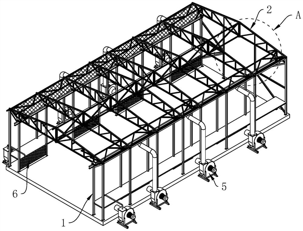 A steel structure workshop and its construction method