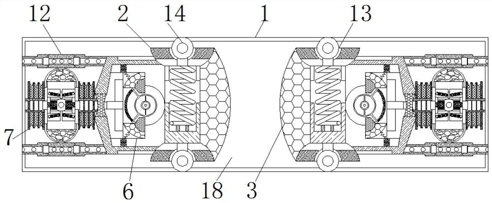 Self-catering anti-damage transportation device according to running state of truck