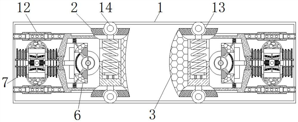 Self-catering anti-damage transportation device according to running state of truck