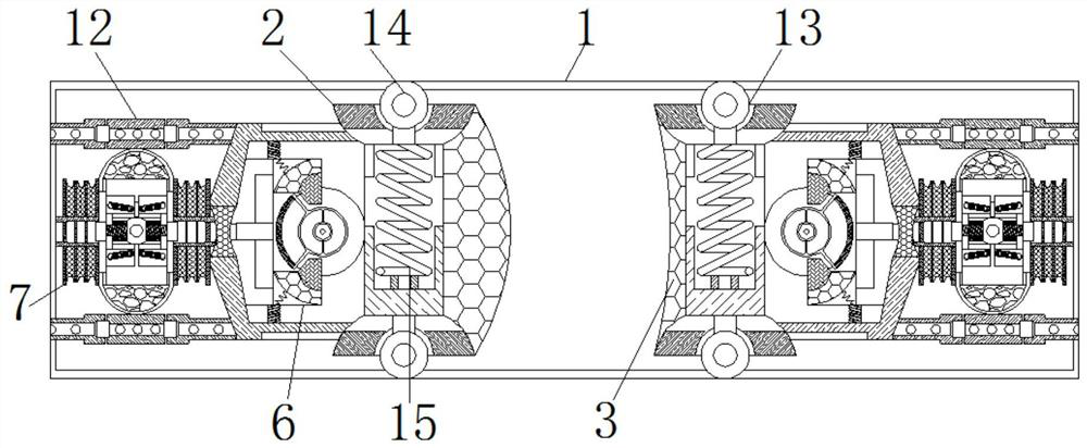 Self-catering anti-damage transportation device according to running state of truck