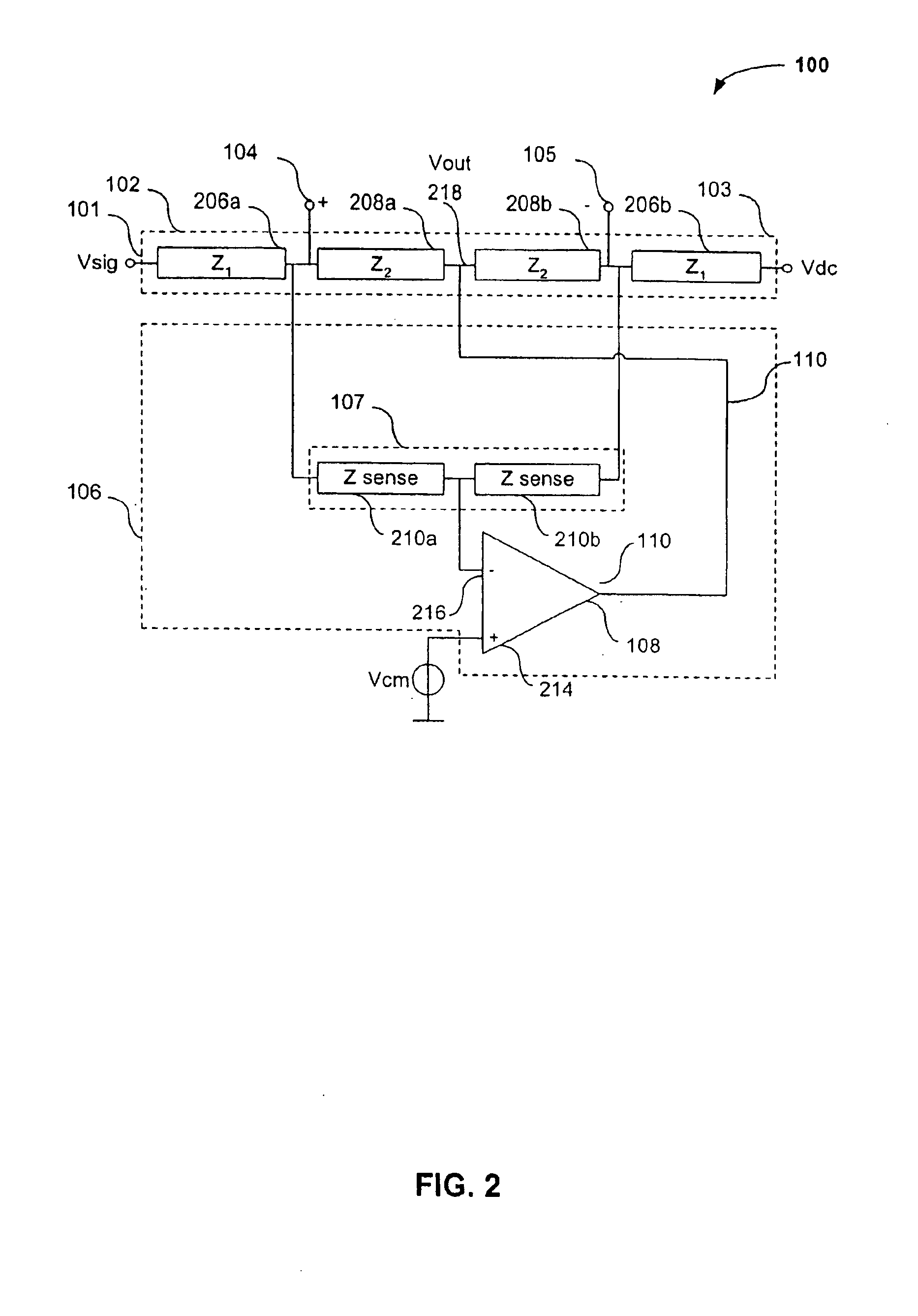 Single-ended-to-differential converter with common-mode voltage control