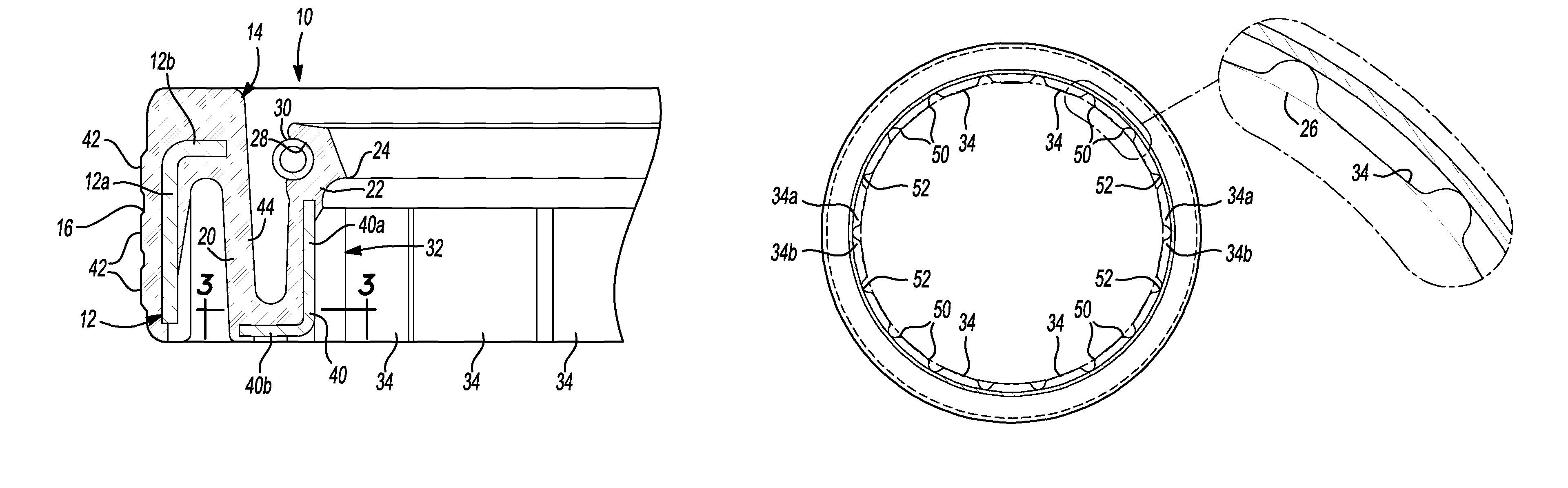 Radial shaft seal with large radial offset accommodation