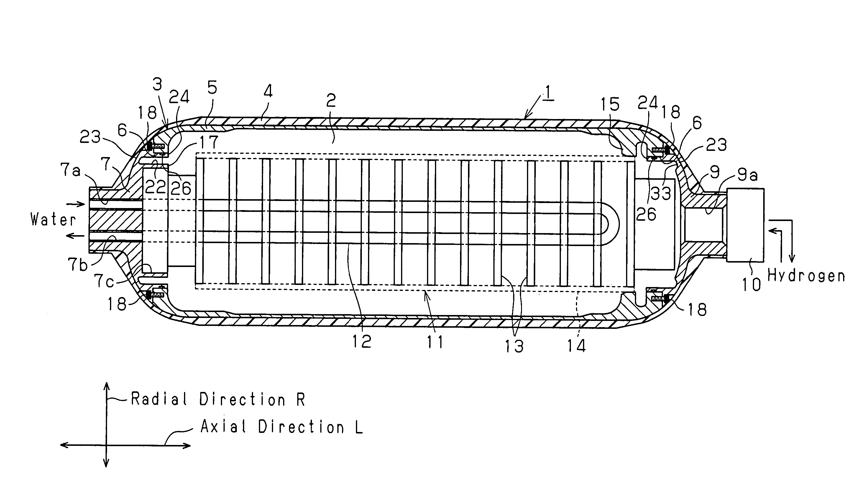 High pressure tank