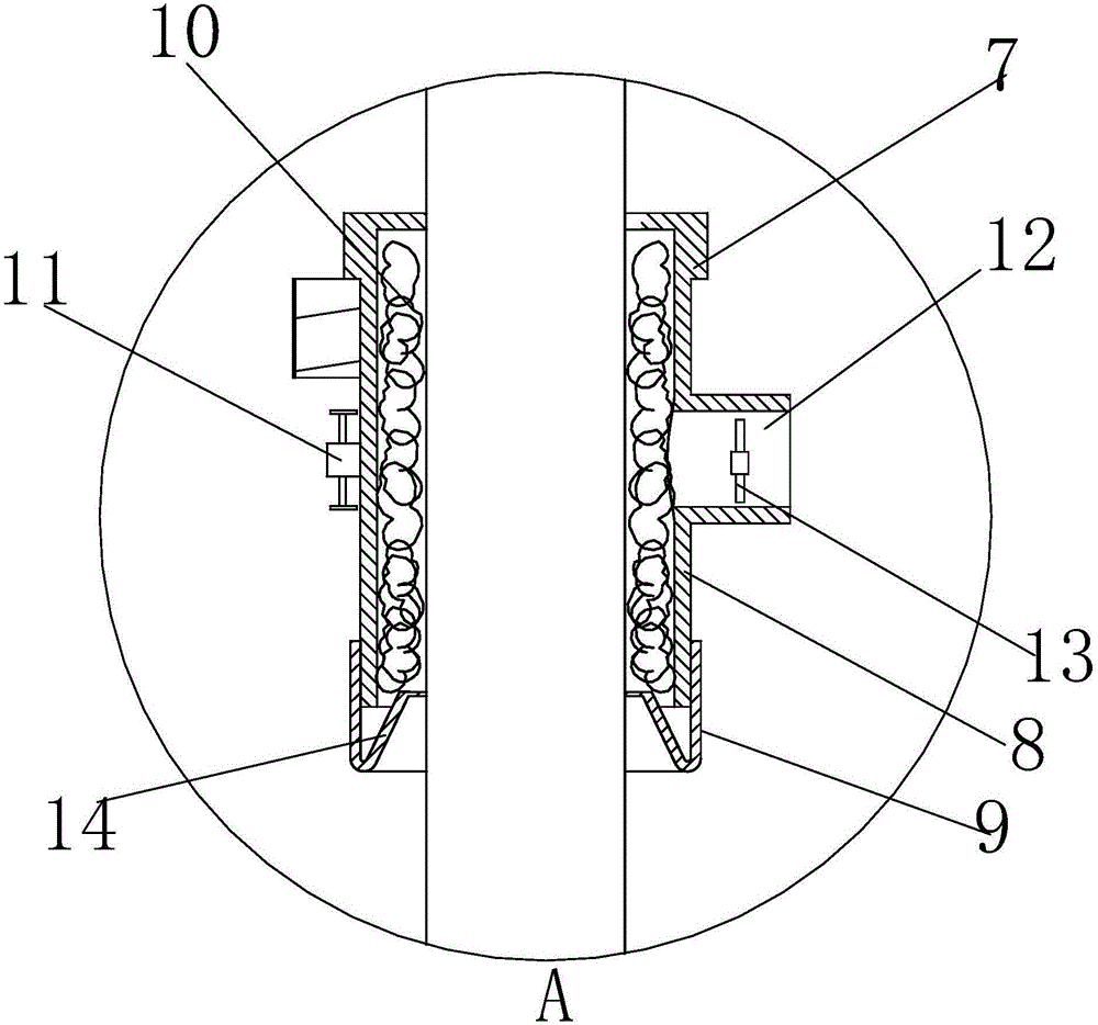 Weight loading type sectional material grinding device