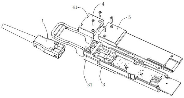 AOC optical module and electrified aging method thereof