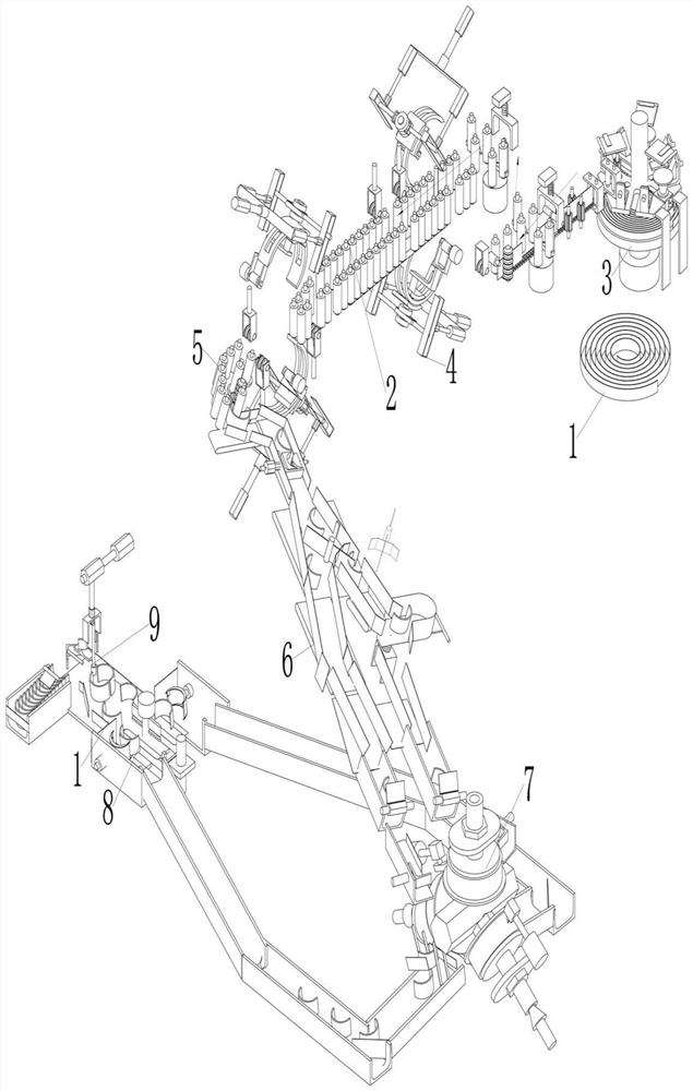 Machining and conveying method for bearing bush of marine diesel engine