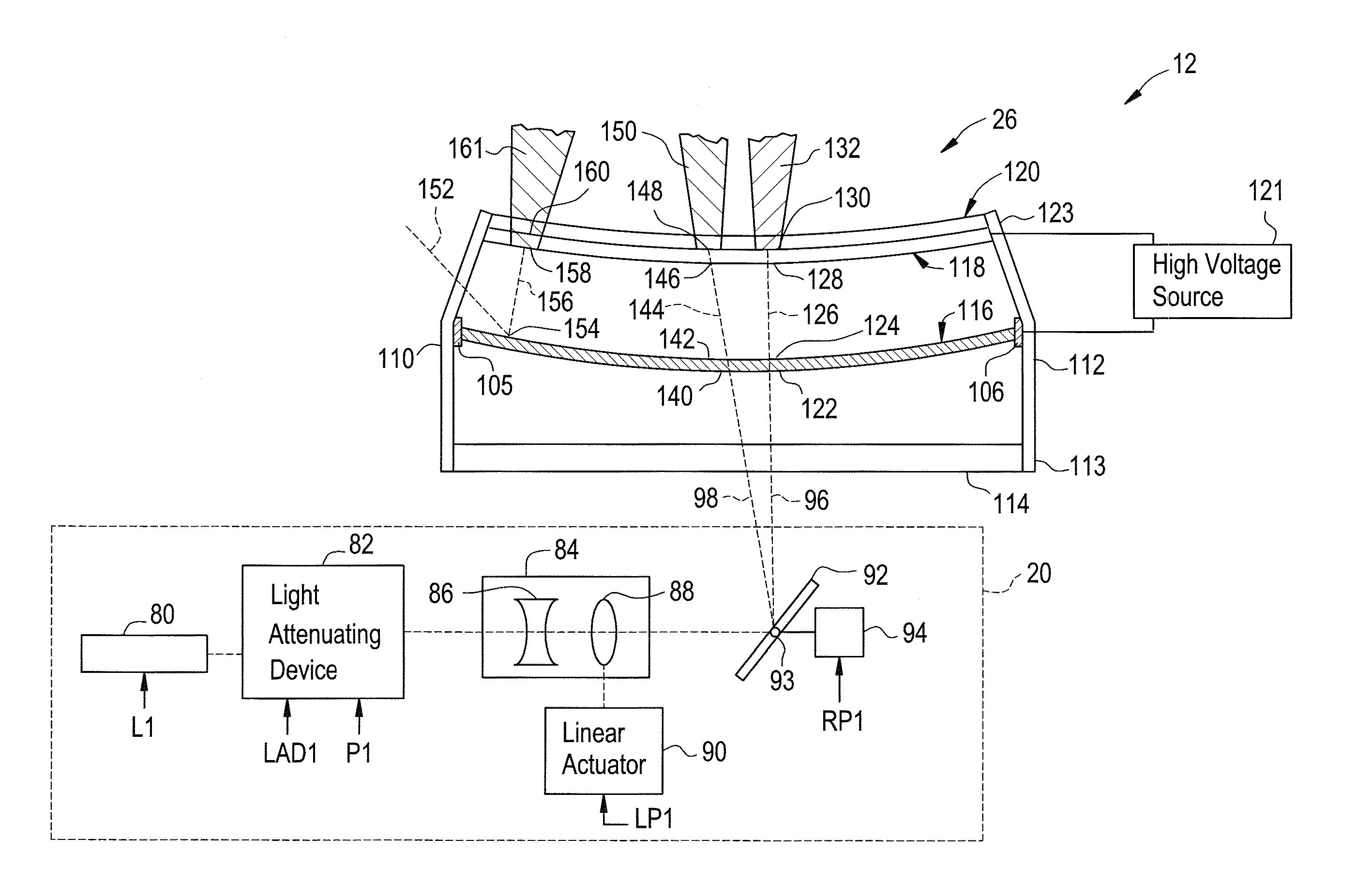 Electron emitter assembly and method for generating electron beams