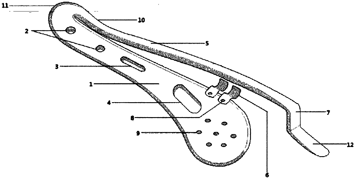 Elastic clavicle elastic inner fixation device