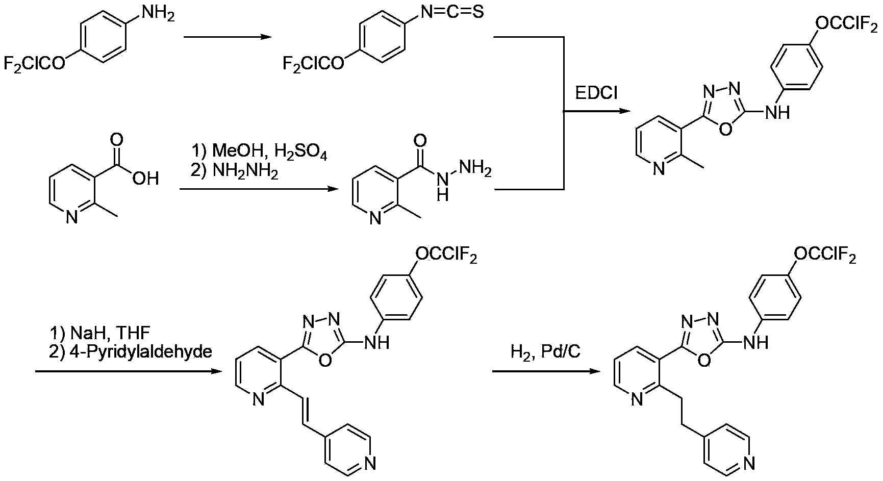 Preparation method for 4-(chlorodifluoromethoxy)aniline