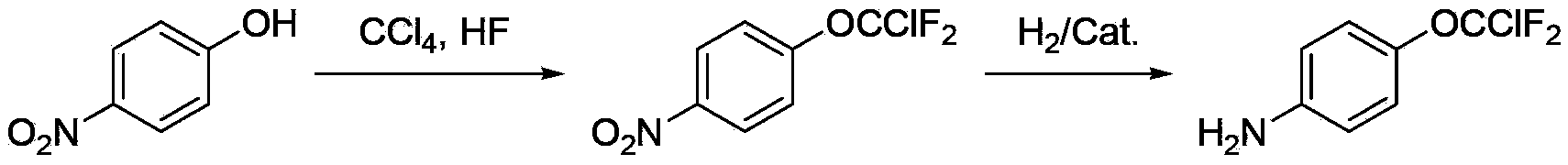 Preparation method for 4-(chlorodifluoromethoxy)aniline