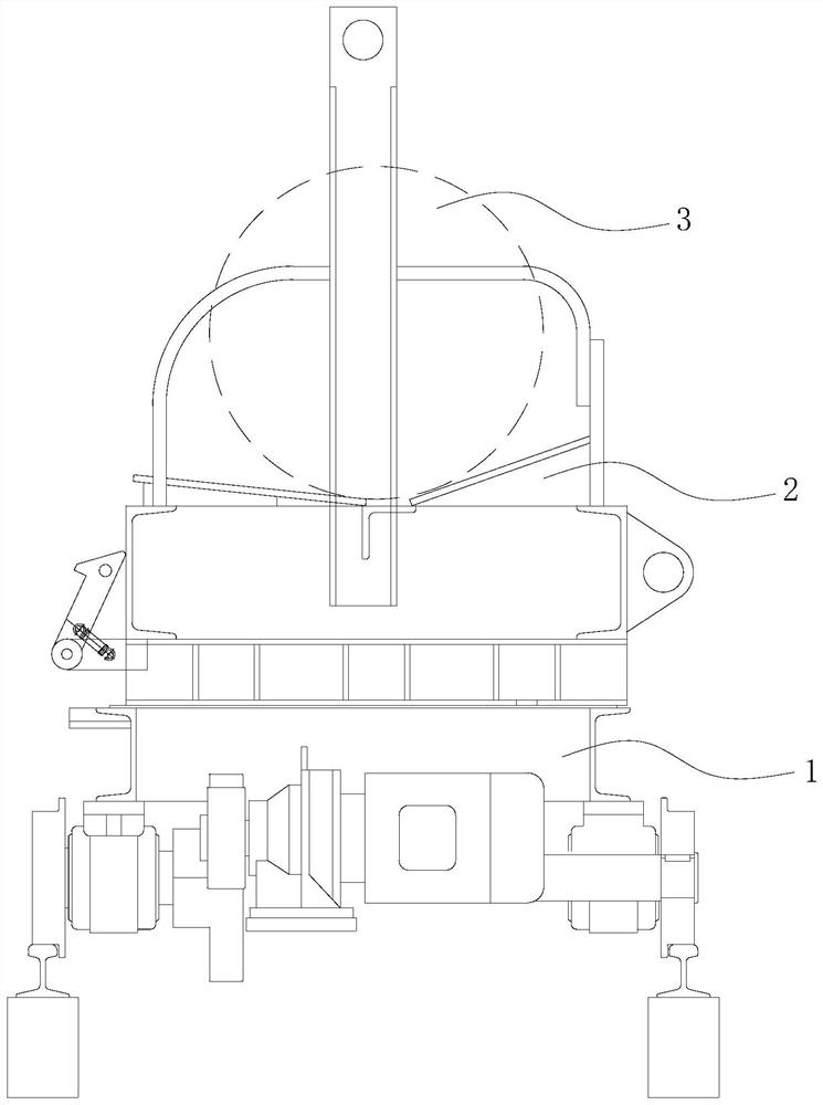 Cake-shaped material receiving device