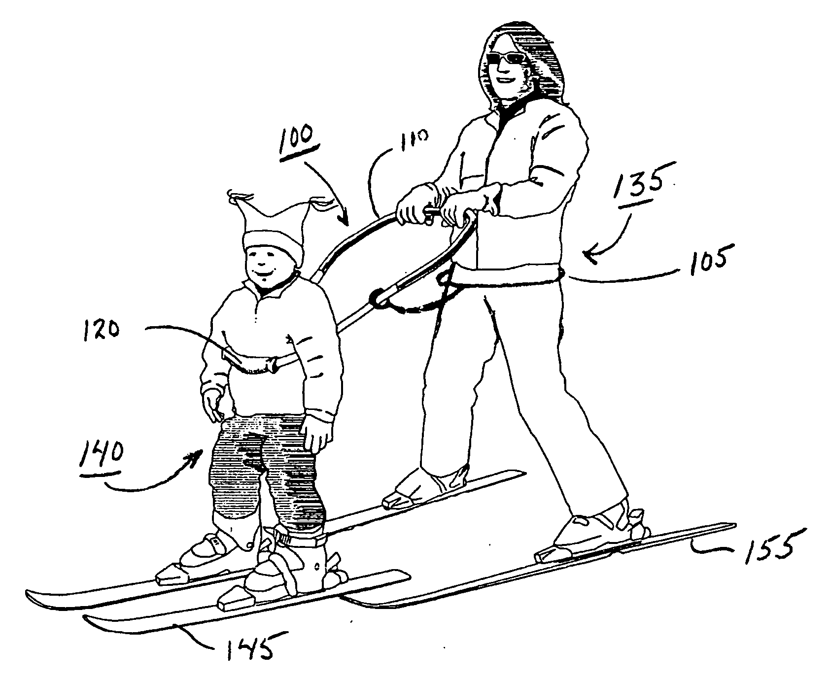 Ski training apparatus and method