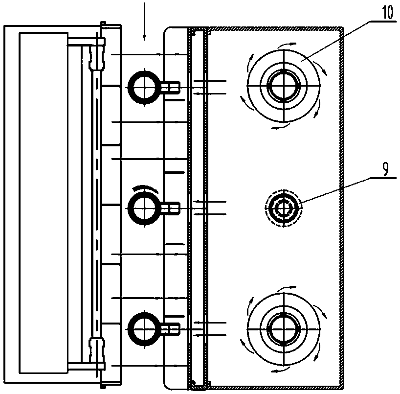 Heating mechanism of bottle preform with handle