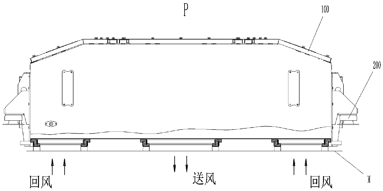 A kind of air conditioning unit for emu train set