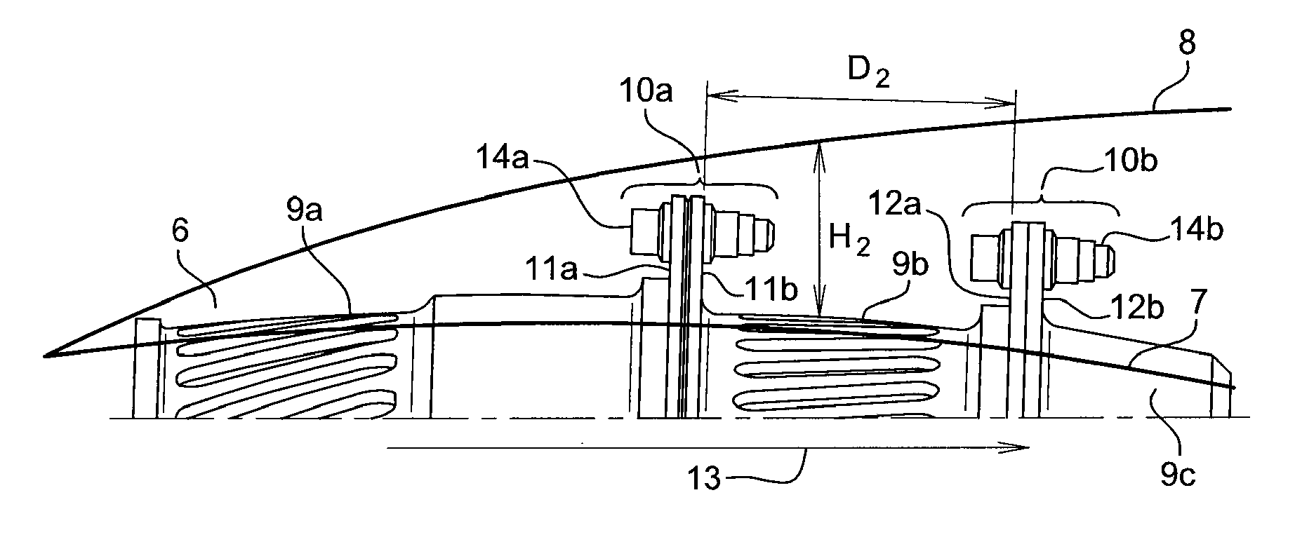 Device for de-icing a turbomachine separator