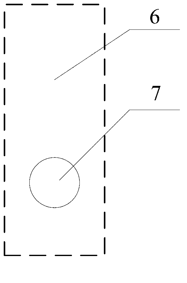 Displacement sensor traveling positioning device