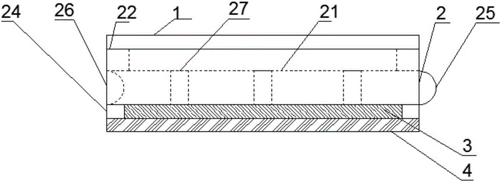 Quick paving structure of ground tile