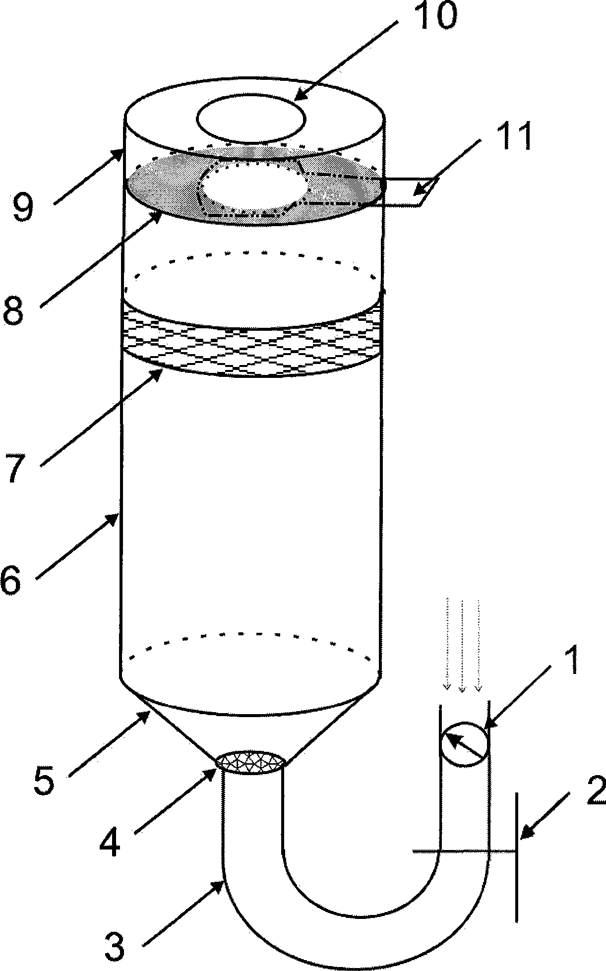 Powder-spraying device for producing low-light-level image intensifier luminescent screen powder-layer