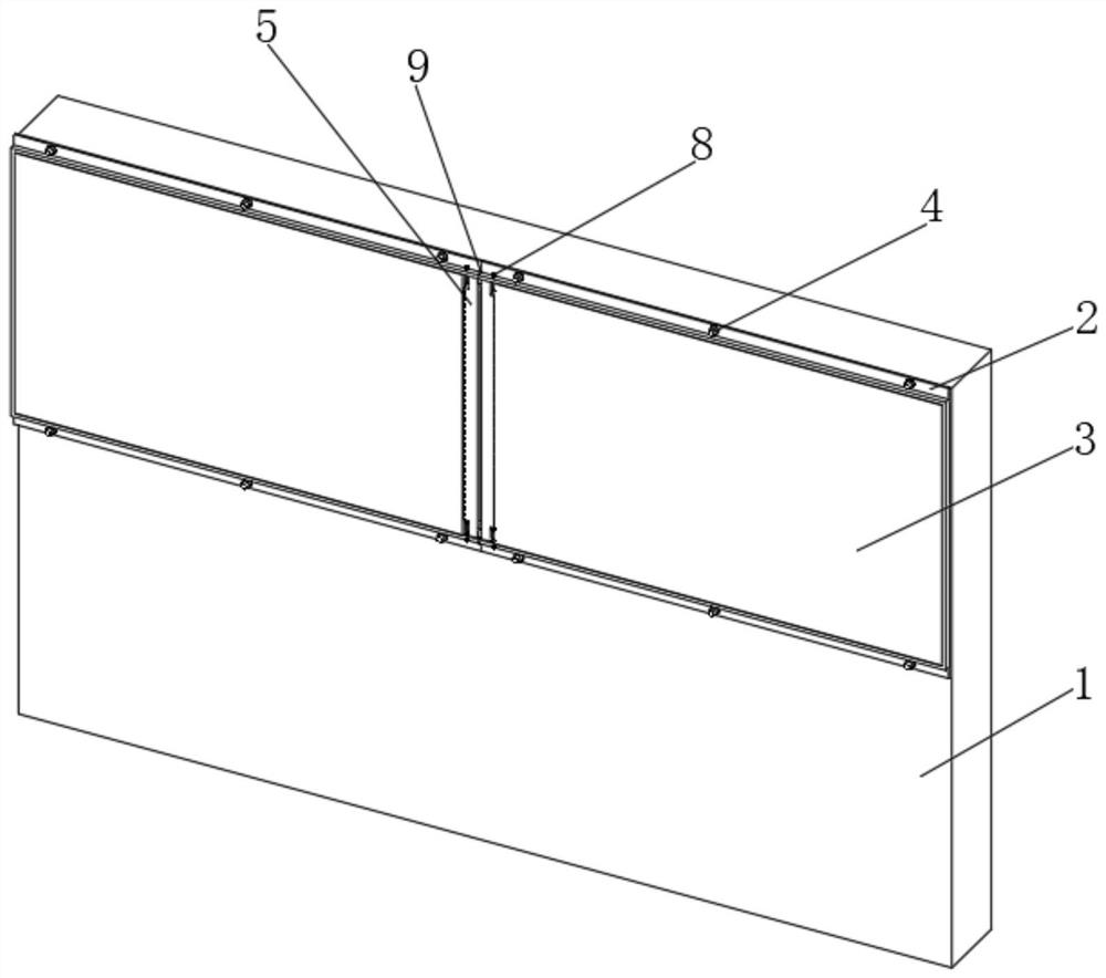 Convenient installation structure of prefabricated concrete assembly type wallboard