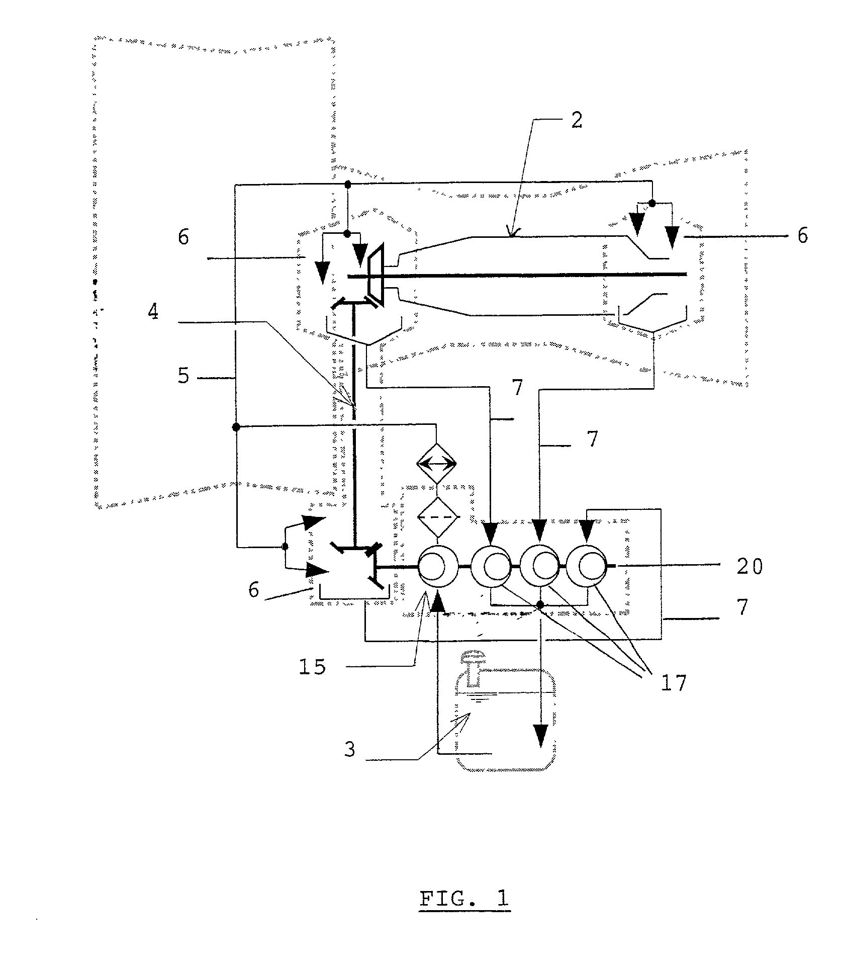 Process and device for lubricating an aircraft engine