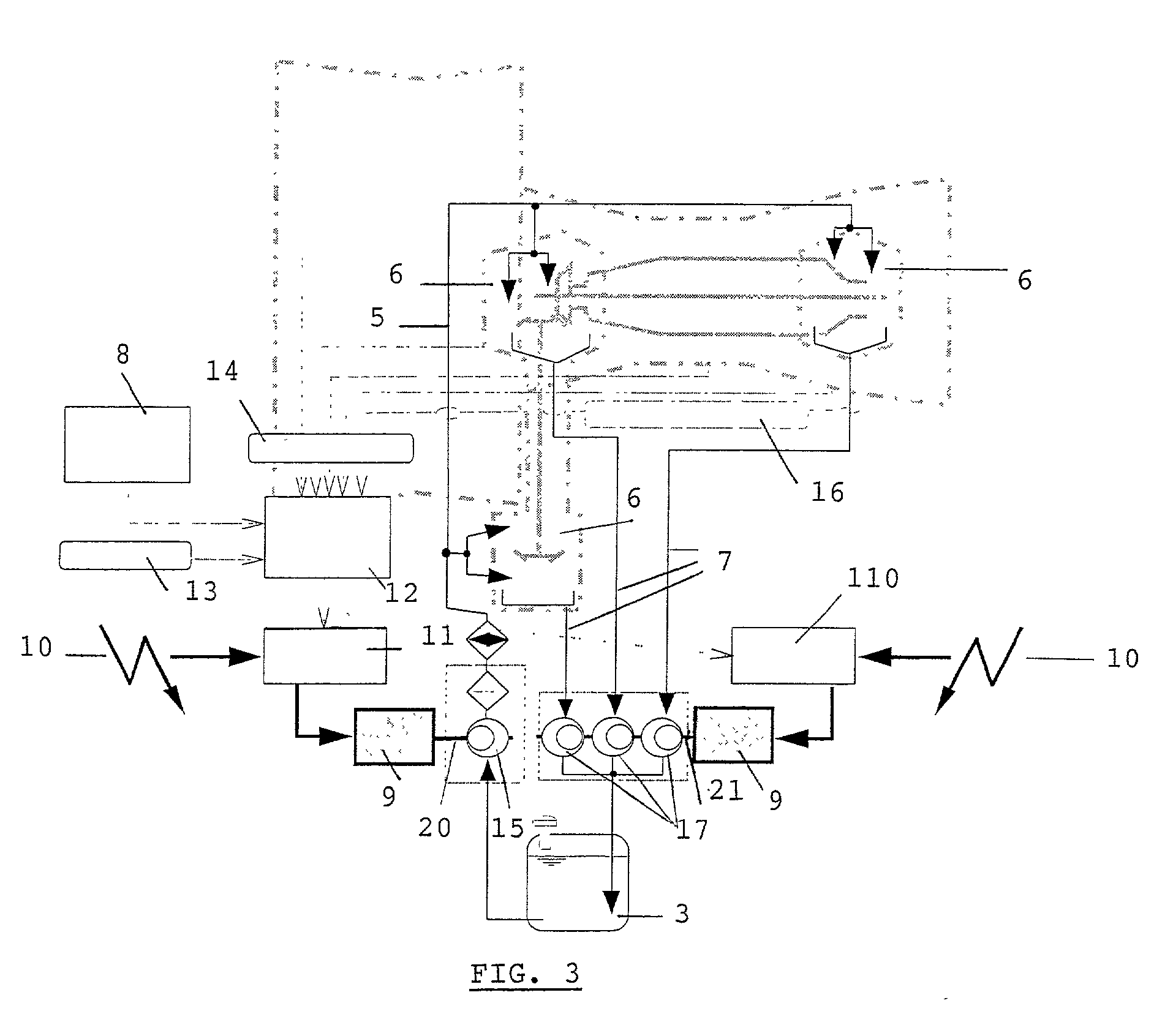 Process and device for lubricating an aircraft engine