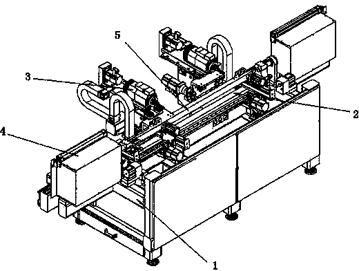 Horizontal type double-head machining center