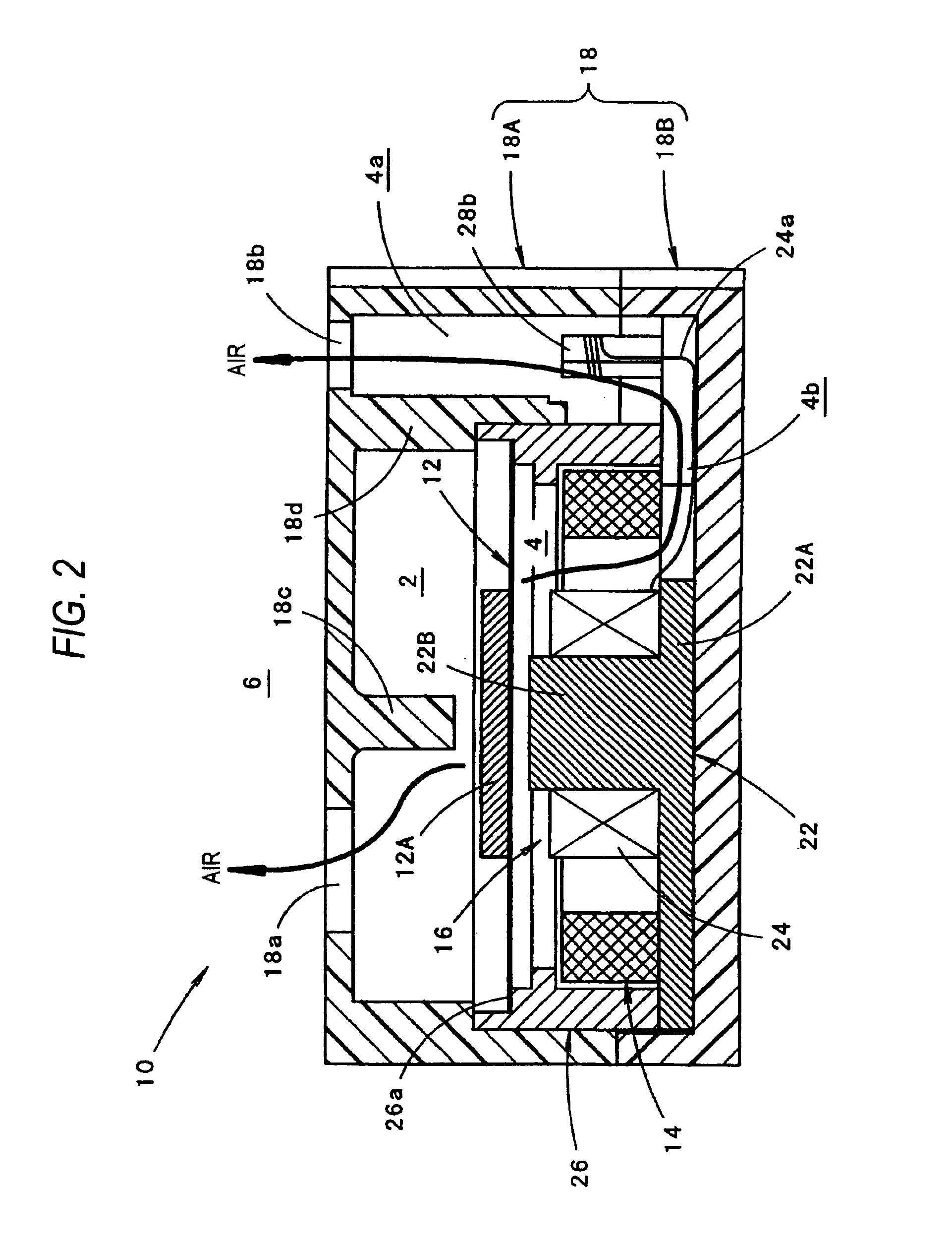 Electromagnetic electroacoustic transducer