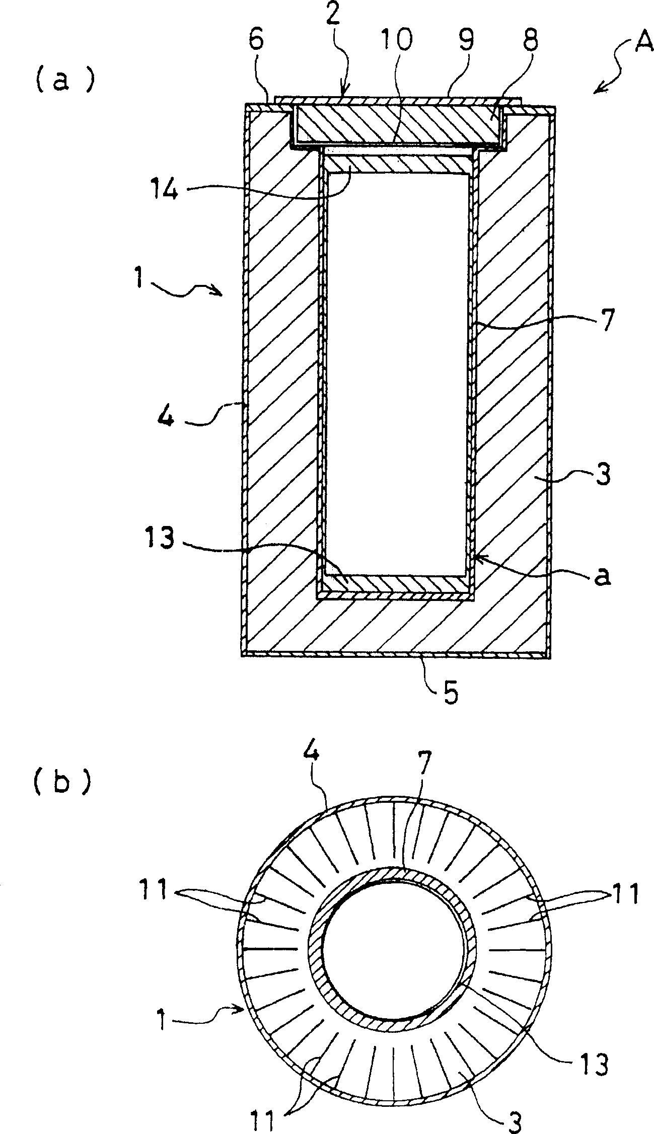 Concrete cylinder-like vessel and its mfg. method