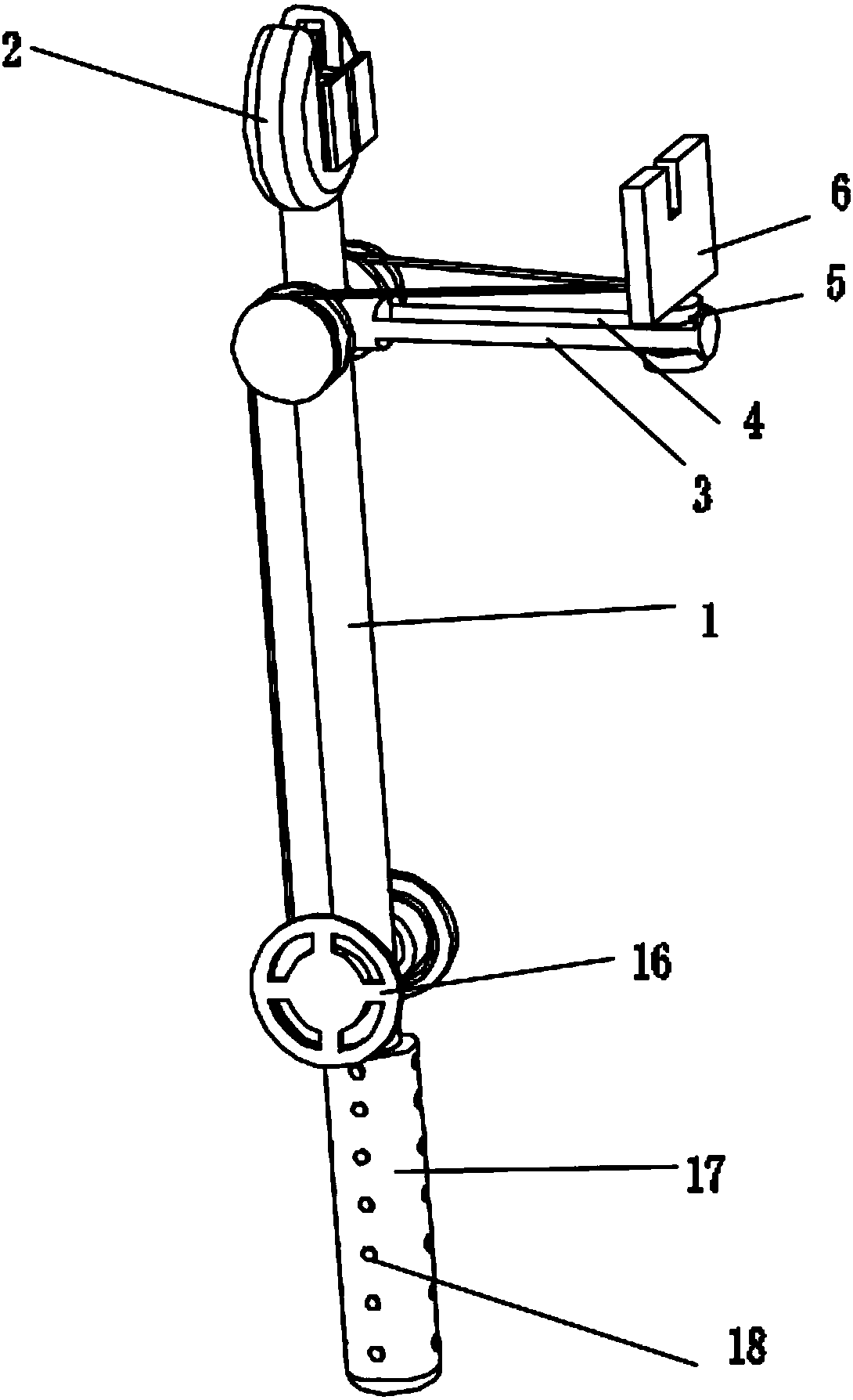 Overhead ground wire shakeproof hammer resetting device