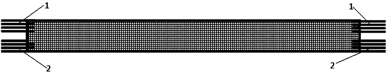 Carbon fiber supplement light device for greenhouse and preparation method thereof