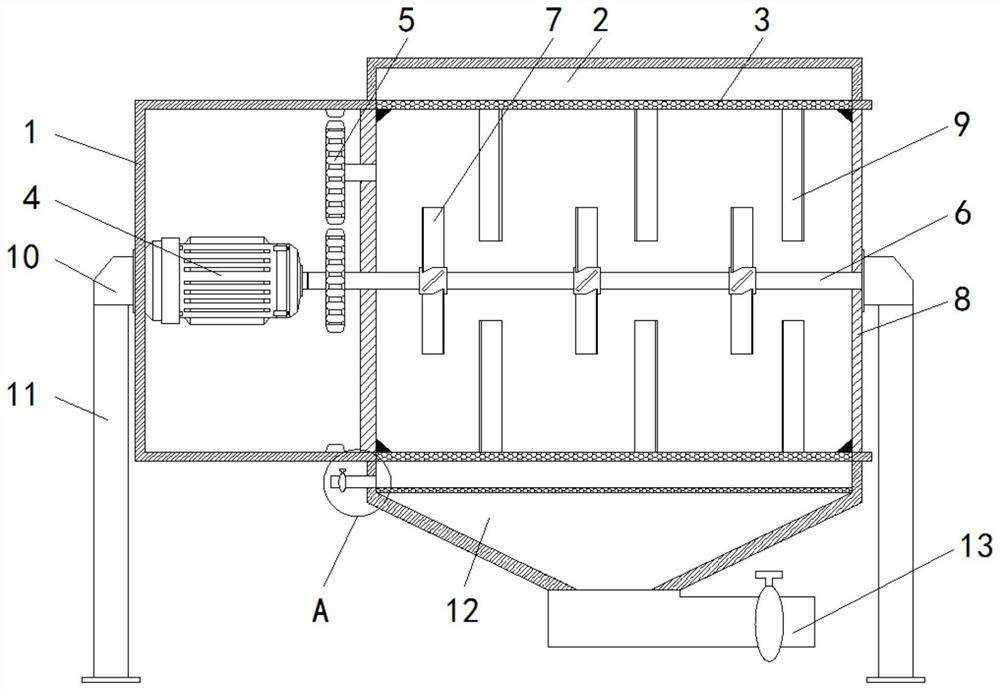 Squeezing and separating device for plants required by cosmetic production