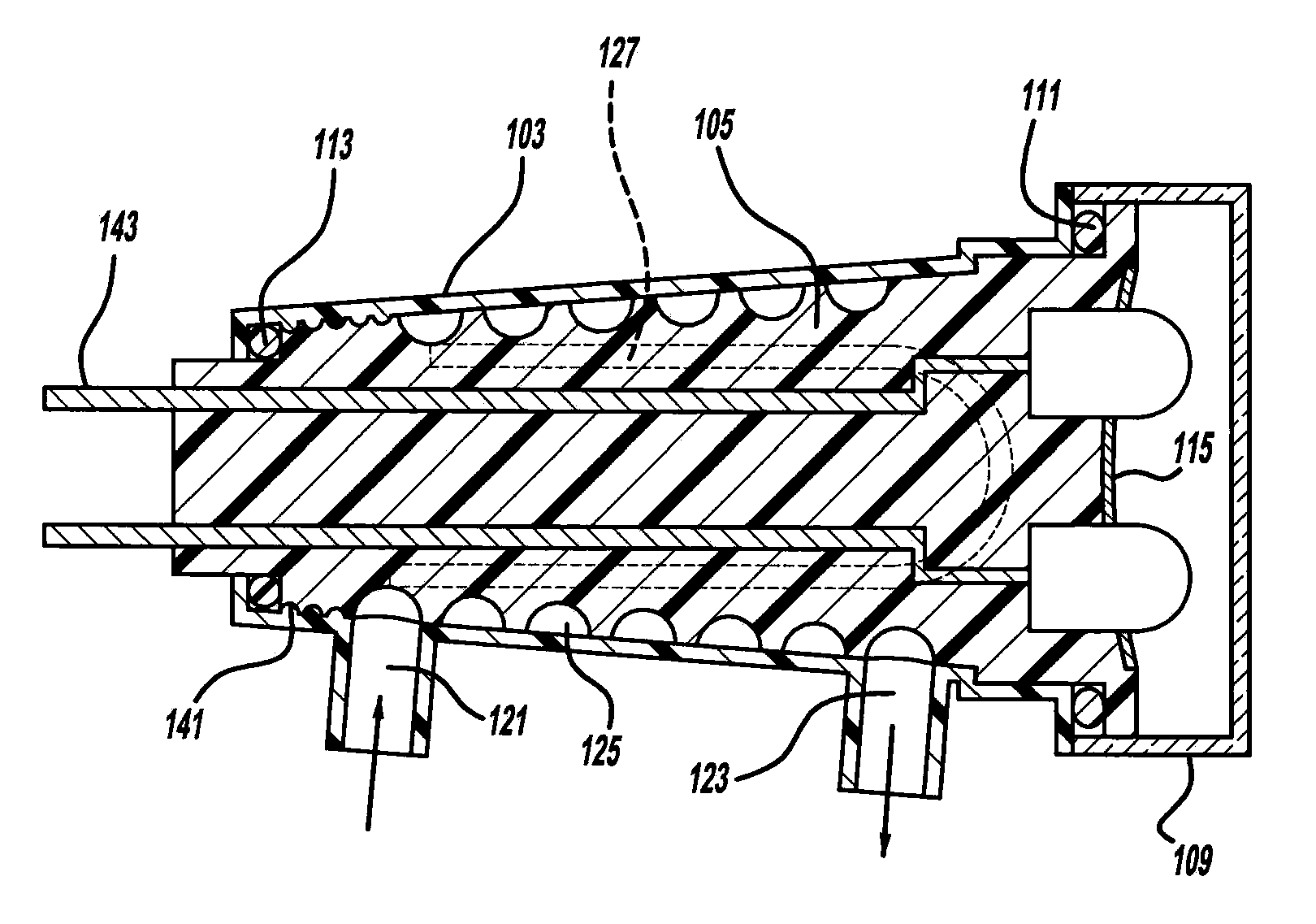 Component with a passageway made by three-dimensional printing
