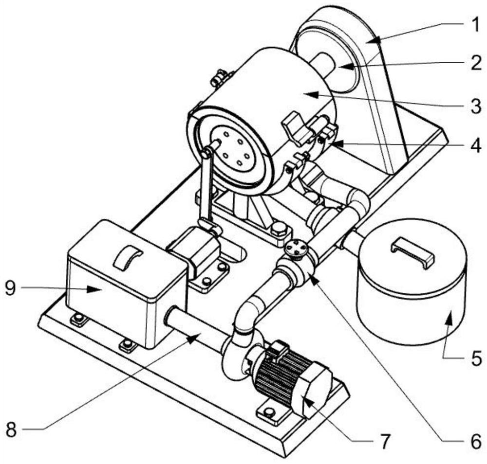 Equipment for carrying out precision machining on bearing ring through Laval nozzle by assisting in abrasive jet flow