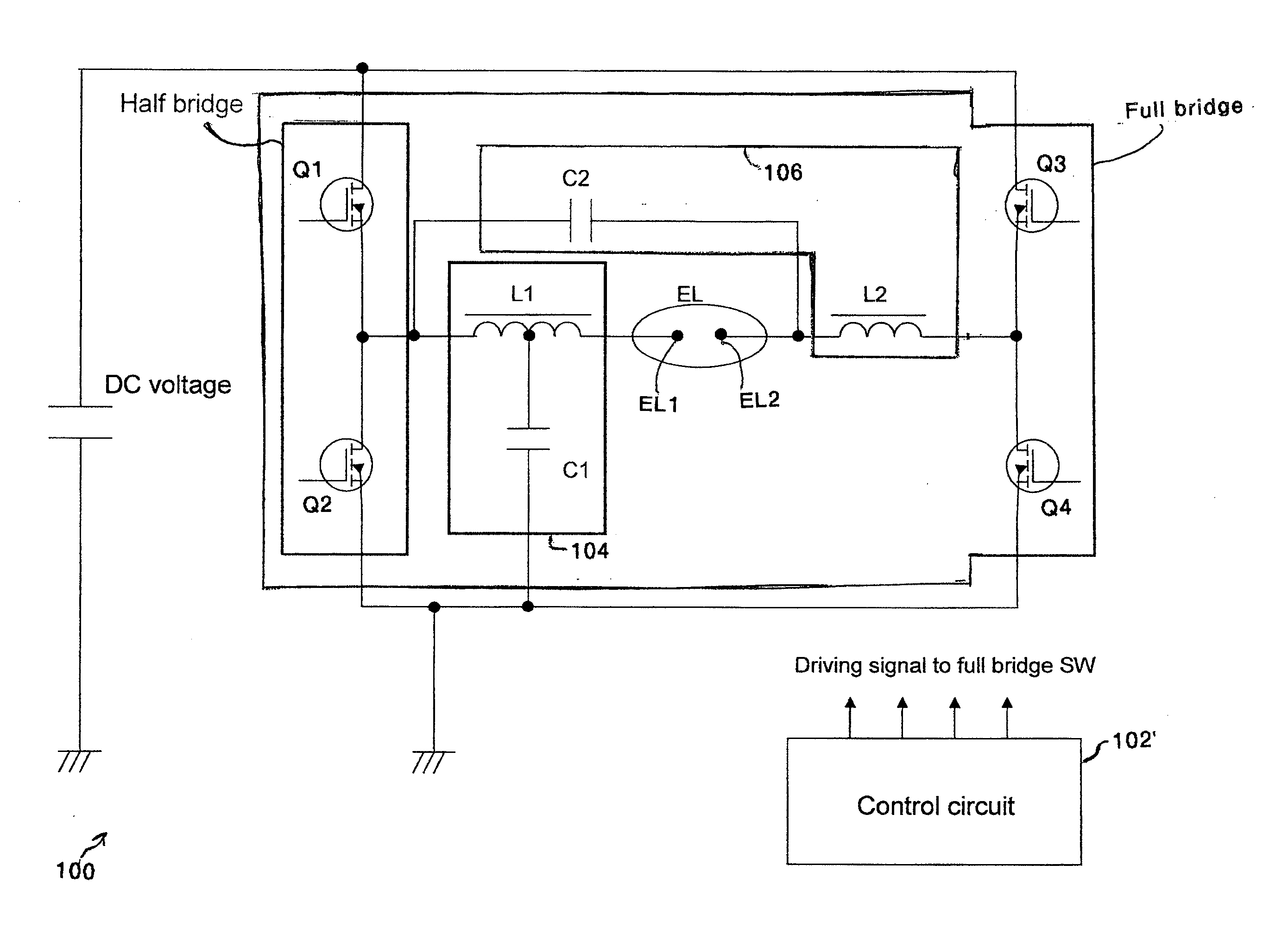 Circuit arrangement for operating a discharge lamp