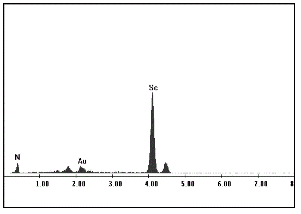 Preparation method of scandium nitride cubic crystal