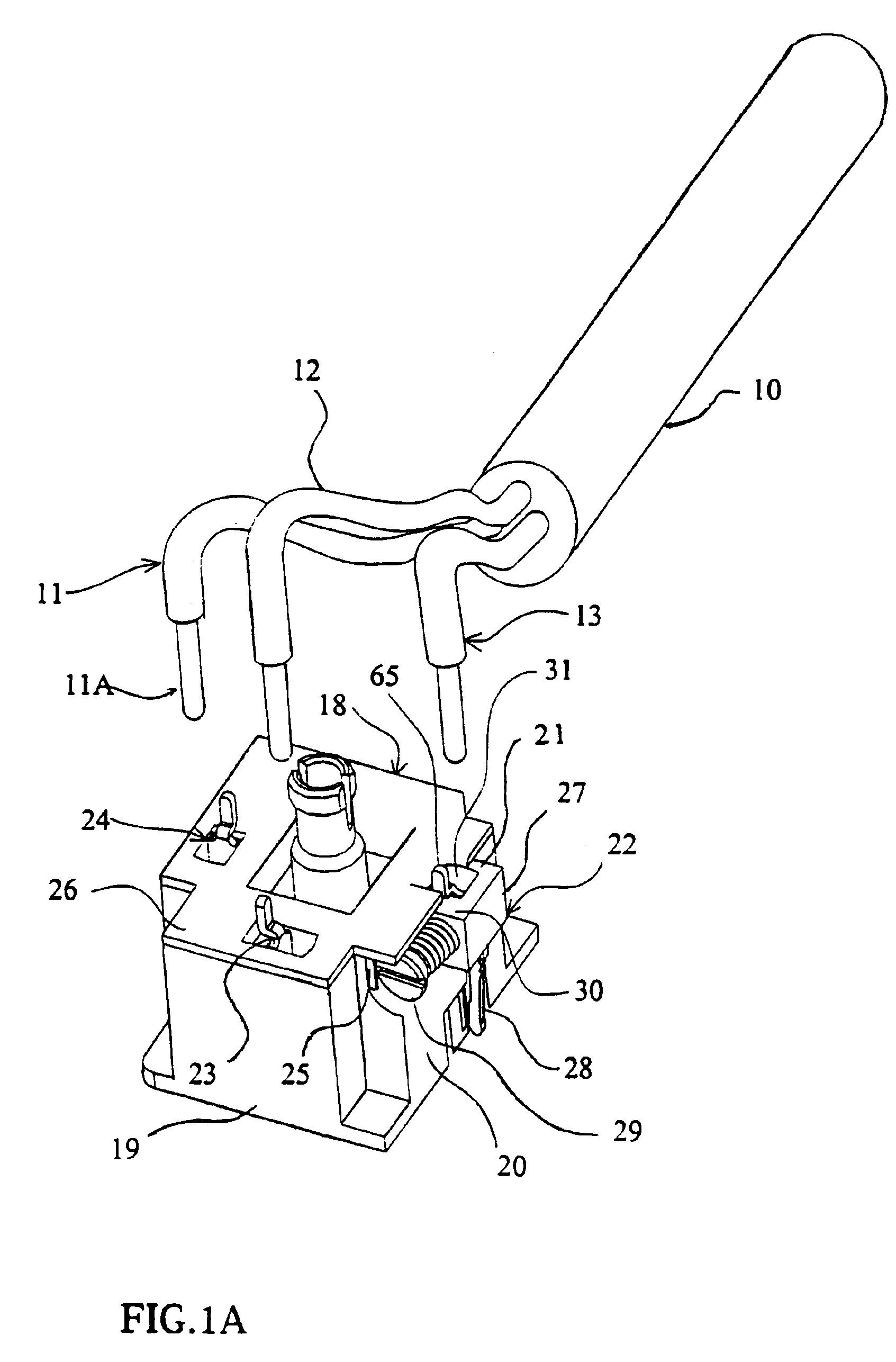 Field-attachable connector with sliding contacts