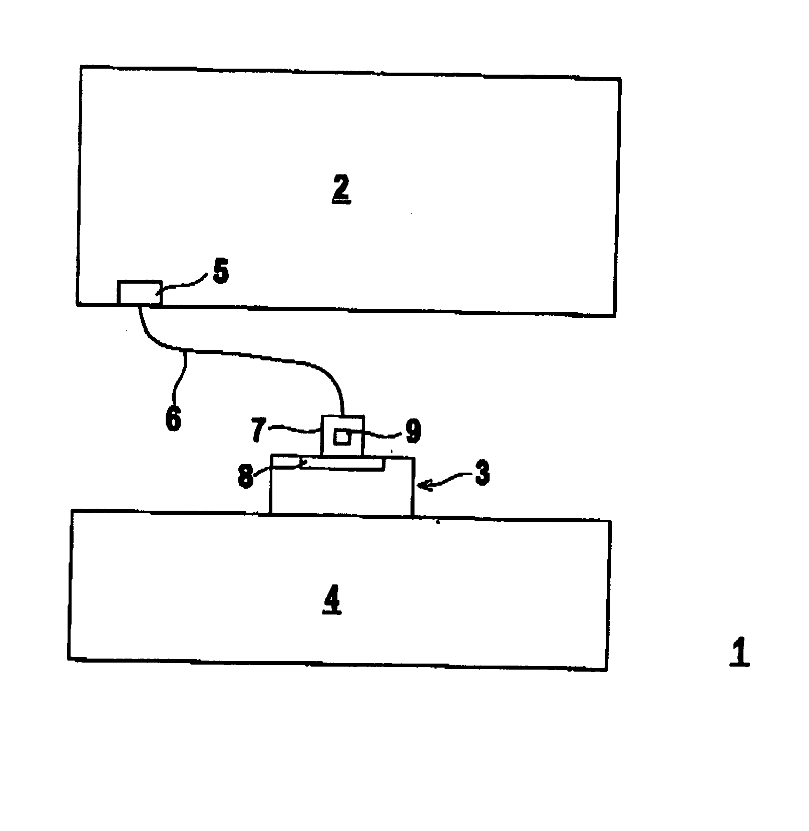 Device for detecting objects in a monitored area