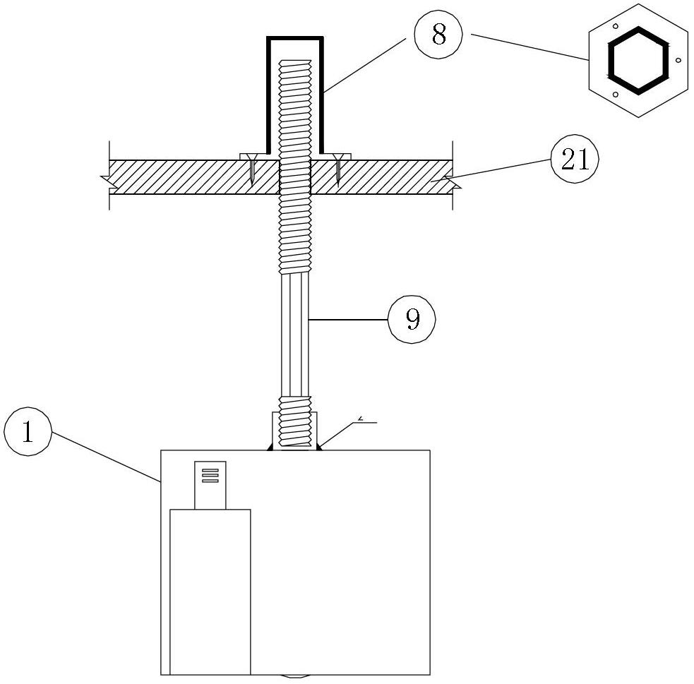 System for measuring bridge bottom deformation by aid of laser ranging method