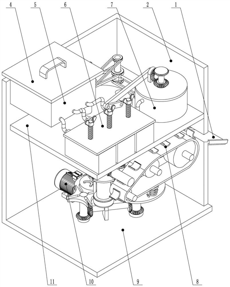 Blending device for disinfectant production