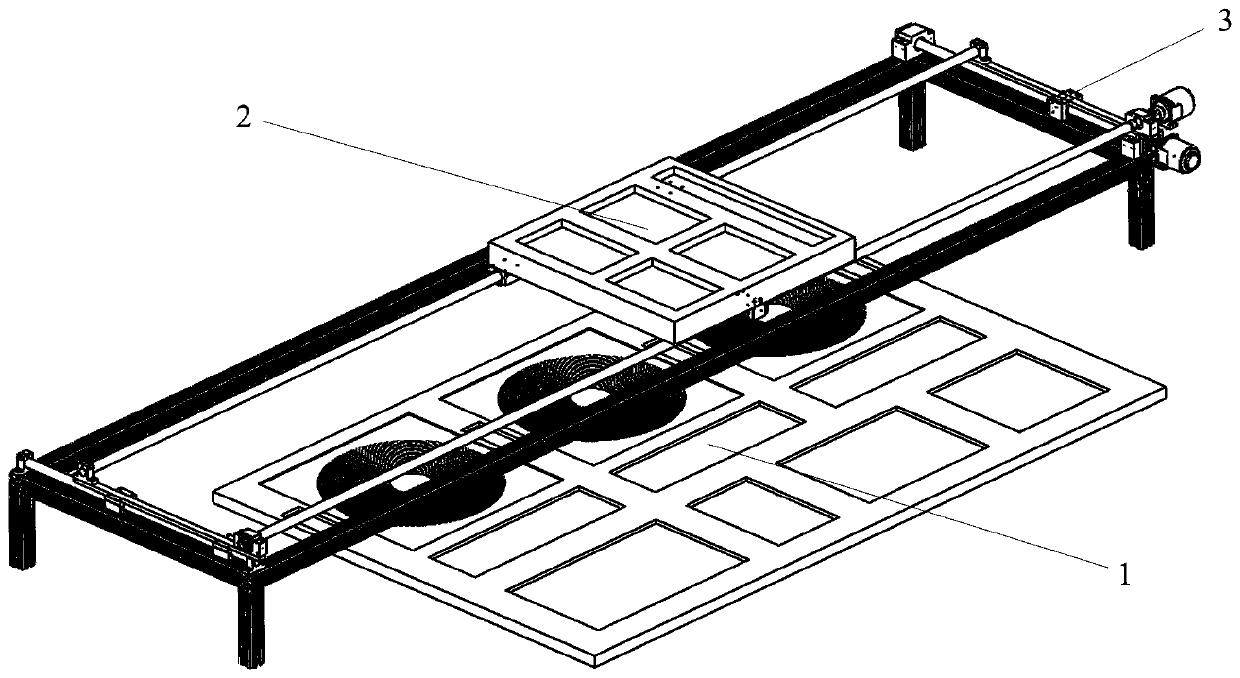 Dynamic wireless charging test device for electric vehicle