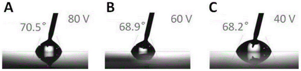 Method for preparing coating on surface of hydrophobic insulating layer