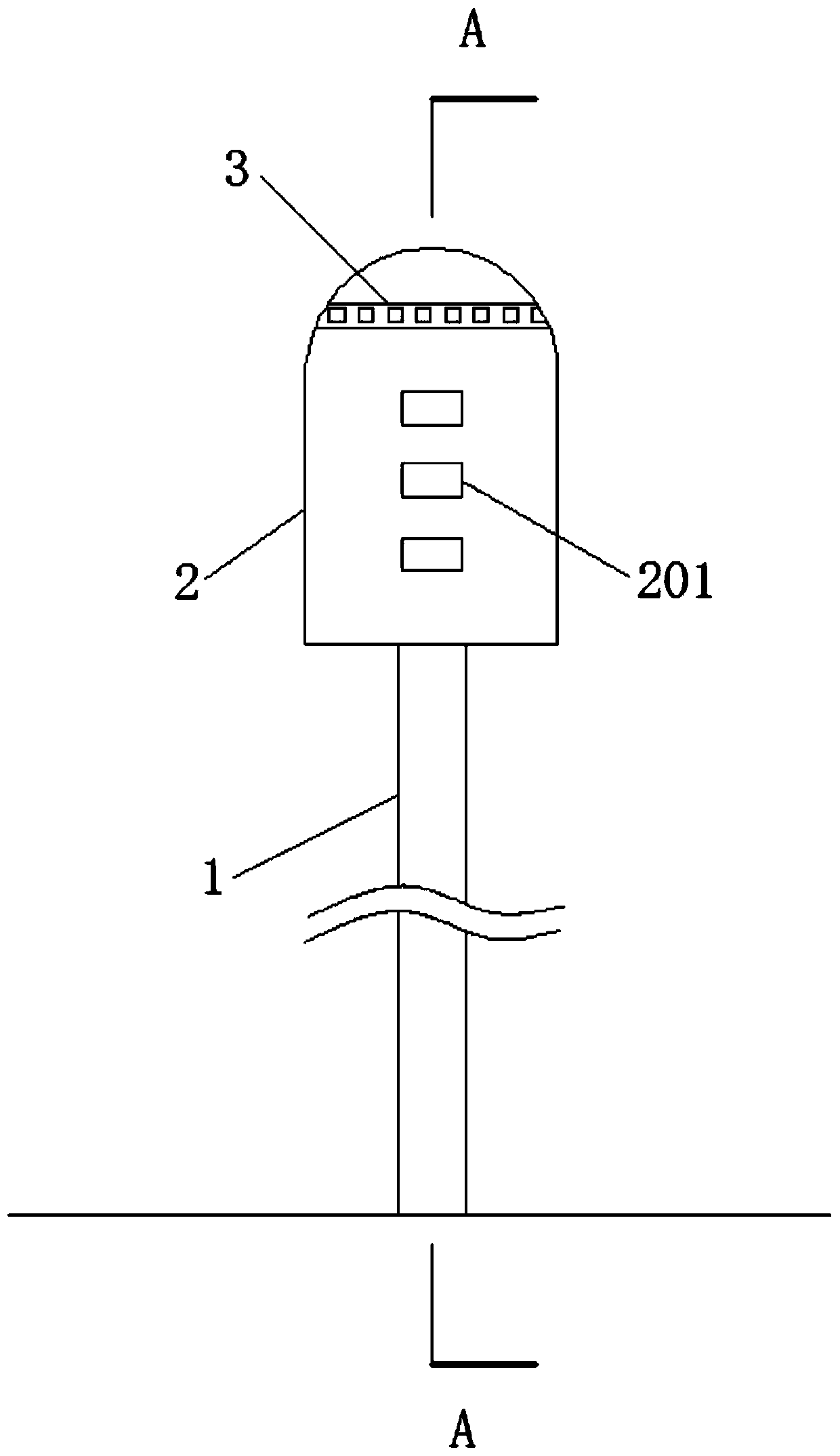 Multi-stage protection and reminding device for new energy vehicle charging pile