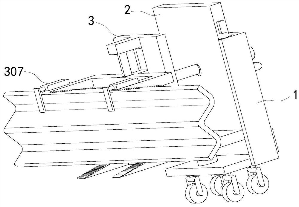 An adjustable auxiliary disassembly device for guardrail