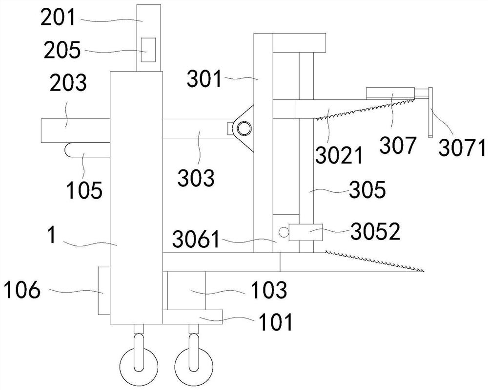 An adjustable auxiliary disassembly device for guardrail