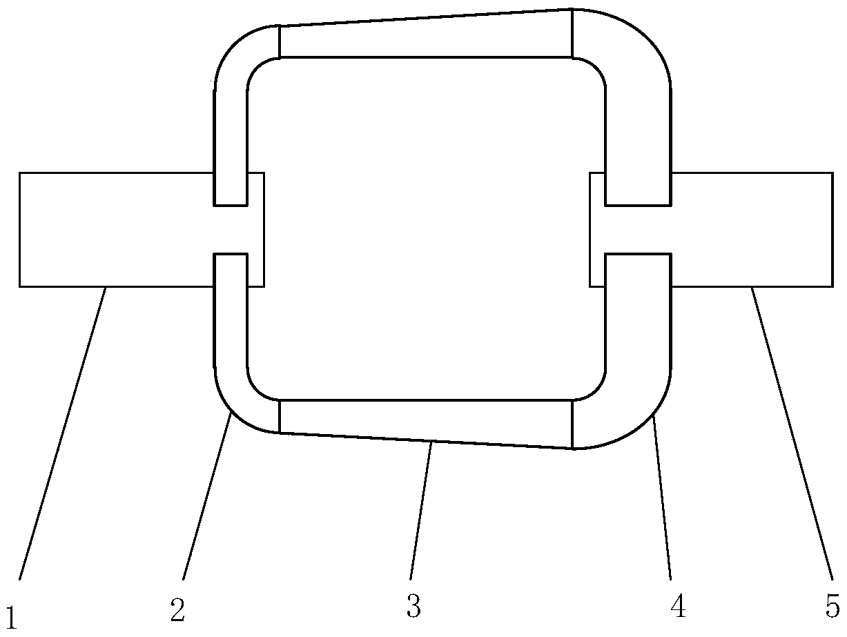 A compact circular waveguide tm01‑te01 mode converter