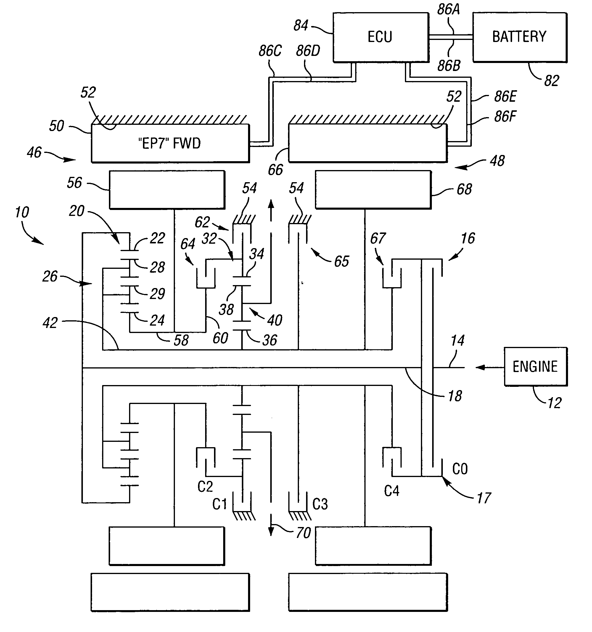 Electrically variable transmission with selective fixed ratio operation