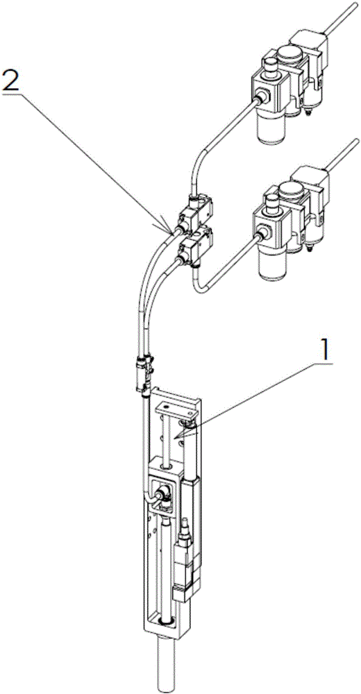Adsorption type frozen pipe transmitting mechanism