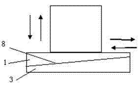 Laser displacement transducer mounting support provided with adjusting and self-calibrating structure