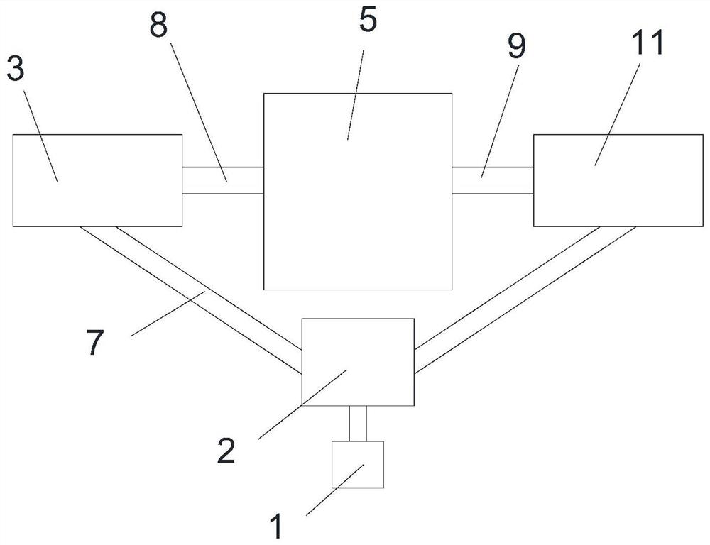 Oil-electricity hybrid power unmanned aerial vehicle range extender water-cooling heat dissipation system